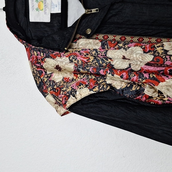 Vintage South Harbour Retro Floral Indie Sleaze Baroque Windbreaker Jacket *M/P - Picture 4 of 13